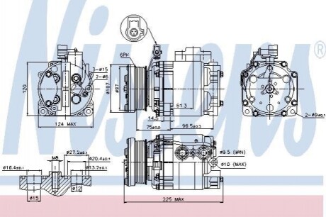 Компресор кондиціонера Nissens 89354