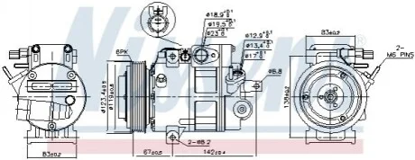 Компресор кондиціонера Nissens 890685