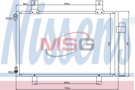 Радиатор кондиционера Nissens 940057