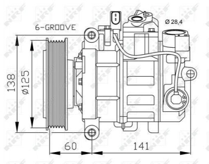 Компресор кондиціонера NRF 32512