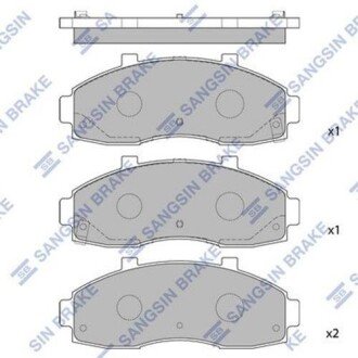 Комплект тормозных колодок. SANGSIN SP1091