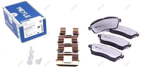 Комплект тормозных колодок из 4 шт. дисков MEYLE 025 242 8316/PD