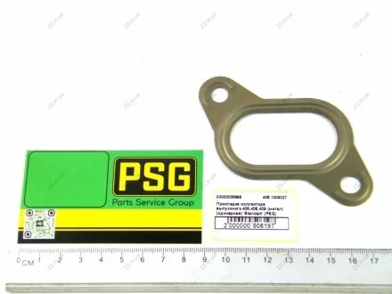 Прокладка колектора випускного 405,406,409 (метал) (одинарна) \'Standart\' PSG 406.1008027