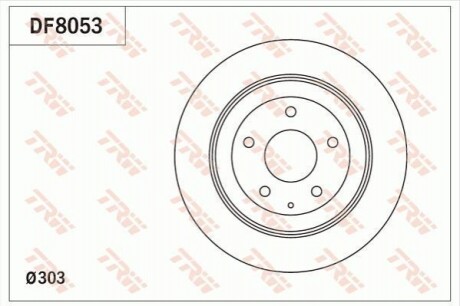 Диск гальмівний TRW DF8053