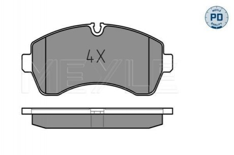 Комплект гальмівних колодок з 4 шт. дисків MEYLE 025 292 0020/PD