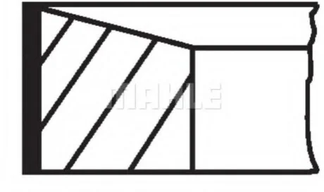 Комплект поршневых колец Knecht/Mahle 021RS001150N2