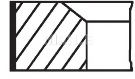 Кольца поршневые Knecht/Mahle 02223N1