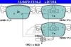 Комплект тормозных колодок из 4 шт. дисков ATE 13.0470-7314.2 (фото 1)