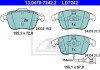 Комплект гальмівних колодок з 4 шт. дисків ATE 13.0470-7242.2 (фото 1)