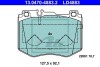 Комплект гальмівних колодок з 4 шт. дисків ATE 13.0470-4883.2 (фото 1)