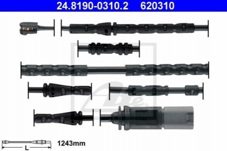 Датчик зношування колодок ATE 24.8190-0310.2