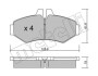 Комплект гальмівних колодок з 4 шт. дисків METELLI 22-0572-0 (фото 1)