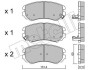 Комплект гальмівних колодок з 4 шт. дисків METELLI 22-0503-0 (фото 1)