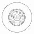 Диск гальмівний AUDI A3, SEAT TOLEDO, SKODA FABIA, OCTAVIA, VW передн., вент. (ABS) A.B.S. 16882 (фото 2)