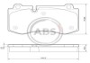 Колодка гальм. диск. MB E KLAS.(W211)/S KLAS. (W221) передн. (ABS) A.B.S. 37565 (фото 1)