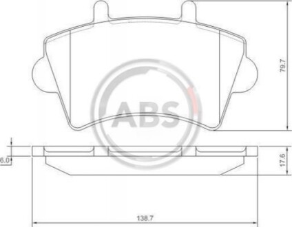 Колодка гальм. диск. OPEL/RENAULT MOVANO/MASTER передн. (ABS) A.B.S. 37290