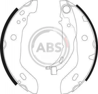 Колодка гальм. барабан. MERCEDES W168 (A-CLASS) задн. (ABS) A.B.S. 9041