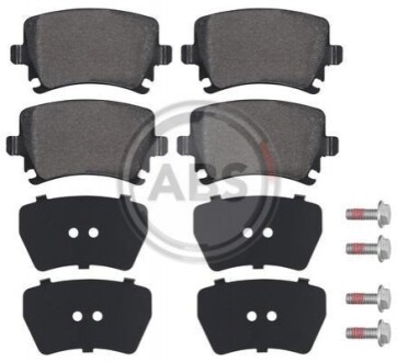 Колодка гальм. диск. AUDI/VW A3/A4/CADDY/TOURAN задн. (ABS) A.B.S. 37411