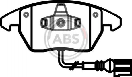 Колодка гальм. диск. AUDI/VW A3/GOLF/TOURAN передн. (ABS) A.B.S. 37414 (фото 1)