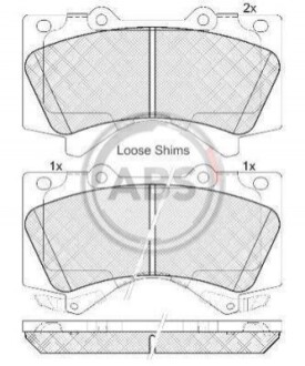 Колодка гальм. диск. TOYOTA LANDCRUISER V8 передн. (ABS) A.B.S. 37701 (фото 1)