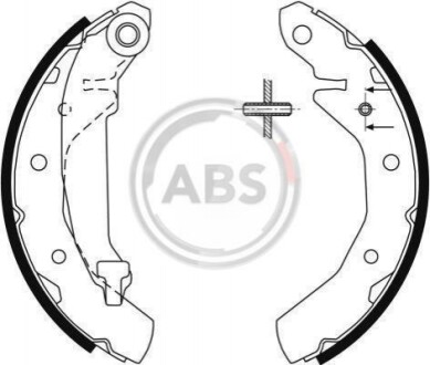 Колодка гальм. барабан. DAEWOO MATIZ/TICO задн. (ABS) A.B.S. 9061