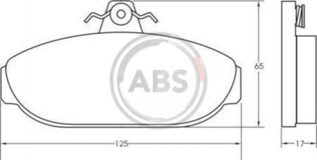 Колодка гальм. диск. VOLVO 740-760/940 передн. (ABS) A.B.S. 36505