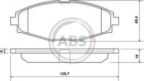 Колодка гальм. диск. DAEWOO LANOS 1.5 передн. (ABS) A.B.S. 37139