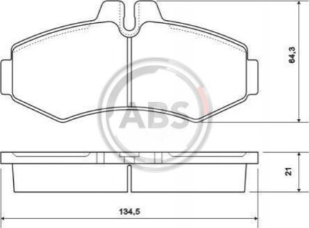 Колодка гальм. диск. MB SPRINTER/VITO передн. (ABS) A.B.S. 37095