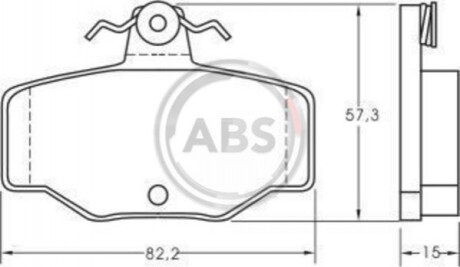 Колодка гальм. NISSAN Almera / Primera задн. (ABS) A.B.S. 36741