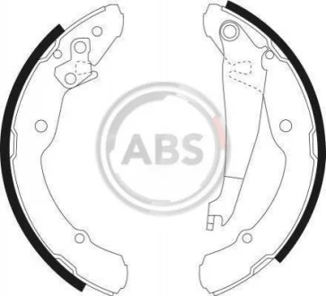 Колодка тормозов. барабан. SKODA Octavia задняя (выр-во ABS) A.B.S. 9042
