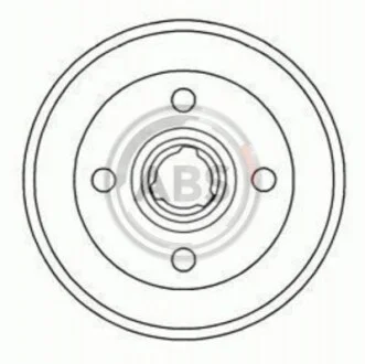Барабан тормозной AUDI/SEAT/VW задн. (выр-во ABS) A.B.S. 2325-S