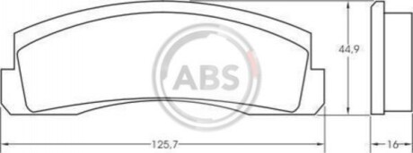 Колодка гальм. диск. ВАЗ 2121 перед. (ABS) A.B.S. 36136