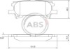 Колодка гальм. диск. LEXUS RX, задн. (ABS) A.B.S. 37459 (фото 1)