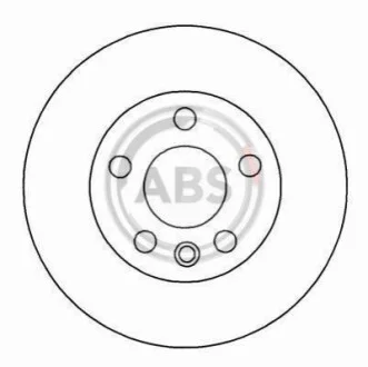Диск тормозной VW T4 передн. вент. (выр-во ABS) A.B.S. 16657