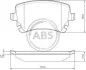 Колодка гальм. AUDI A8 задн. (ABS) A.B.S. 37366 (фото 1)