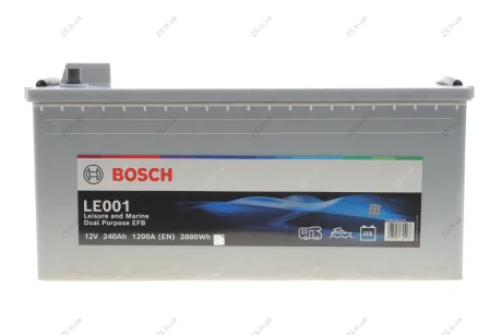 Аккумулятор тяговый EFB 12В/240Ач/1200А Bosch 0092LE0010