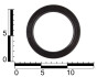 Сальник 70-92-10 TC (NBR) маточини переднього колеса ГАЗ-4301, роздавальної коробки КрАЗ ASR 070-92-10 TC (фото 4)