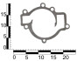 Прокладка насоса водяного ГАЗ 2410, 3110, 3302, дв. 402 "помпы" (кожкартон, Германия) ASR GA360029 (фото 3)