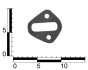 Прокладка насоса паливного ГАЗ 2410, 3110, 3302 дв. 402, 406 (шкіркартон, Німеччина) ASR GA360032 (фото 3)