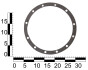 Прокладка редуктора заднього мосту ГАЗ 3302, 2217, 2705 (шкіркартон, Німеччина) ASR GA360033 (фото 3)