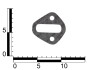 Прокладка насоса топливного ГАЗ 2410, 3110, 3302 дв. 402, 406 (Elring, 0,5 мм)) OEM 13-1106170-02-El (фото 3)