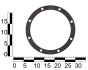 Прокладка редуктора заднього мосту ВАЗ 2101-07 (шкіркартон, Німеччина) ASR GA350054 (фото 3)