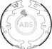 Колодка тормозов. барабан. LEXUS, TOYOTA задн. (выр-во ABS) A.B.S. 9114 (фото 1)