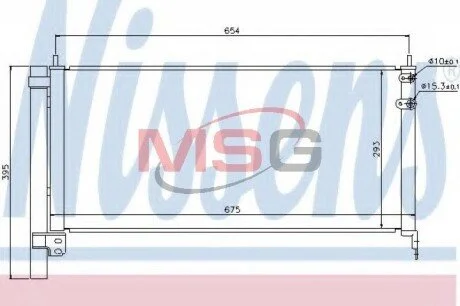 Радіатор кондиціонера Nissens 940175