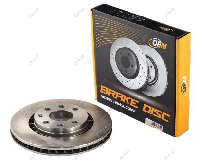 Диск тормозной передний DAEWOO LANOS, NEXIA, ESPERO; OPEL ASTRA F, CALIBRA, KADET, VECTRA 14" (вент.) OEM 96179110