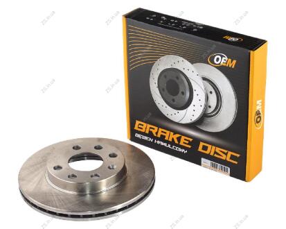 Диск тормозной передний DAEWOO LANOS, NEXIA, SENS; OPEL ASTRA F, CORSA, VECTRA A 13" (вент.) OEM 90121445