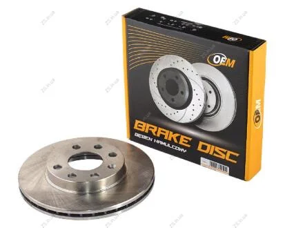 Диск тормозной передний DAEWOO LANOS, NEXIA, SENS; OPEL ASTRA F, CORSA, VECTRA A 13" (вент.) OEM 90121445