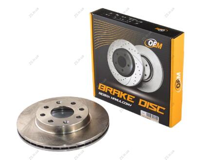 Диск гальмівний передній CHEVROLET AVEO, KALOS 13" (вент.) OEM 96574633