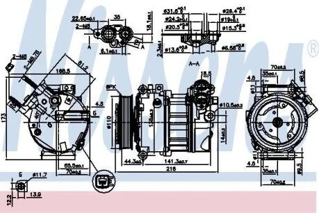Компресор кондиціонера Nissens 890123