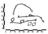 Комплект прокладок передней крышки двигателя ГАЗ 3110, 3302 дв. 405, 406 (кожкартон,Германия) ASR GA360012Kit (фото 4)